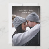 Minimaler Typ Foto Hochzeit Save The Date