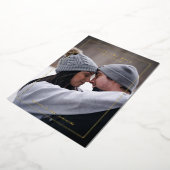 Minimaler Typ Foto Hochzeit speichern das Datum Go Folieneinladung (Gedreht)