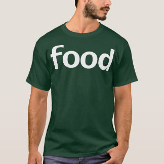 Minimaler Typografie - Weißer Text T-Shirt