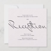 Minimaler typografischer Spaß und dennoch formale  Einladung (Vorderseite)