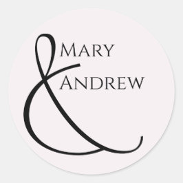 Minimaler typografischer Spaß und dennoch formale Runder Aufkleber