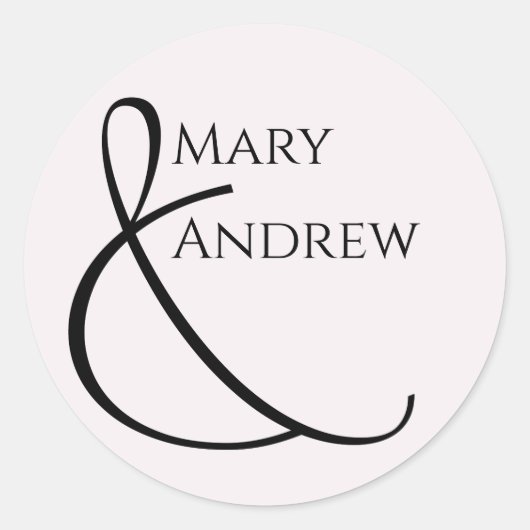 Minimaler typografischer Spaß und dennoch formale Runder Aufkleber (Vorderseite)