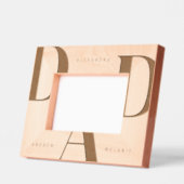 Minimaler typografischer Vater Personalisiert Keep Geätzte Rahmen (Links)