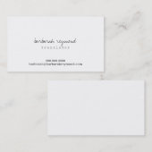 Minimaler Übersetzer (Spezialberuf), weiß Visitenkarte (Vorne/Hinten)