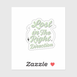 Minimaler und ästhetischer Aufkleber