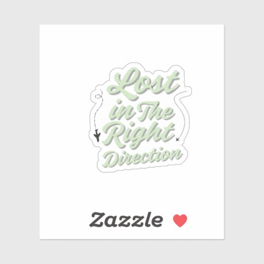 Minimaler und ästhetischer Aufkleber (Blatt)