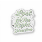 Minimaler und ästhetischer Aufkleber (Vorderseite)