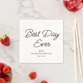 Minimaler und eleganter Tag | Hochzeit von Napkins Serviette (Beispiel)