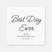 Minimaler und eleganter Tag | Hochzeit von Napkins Serviette (Vorderseite)