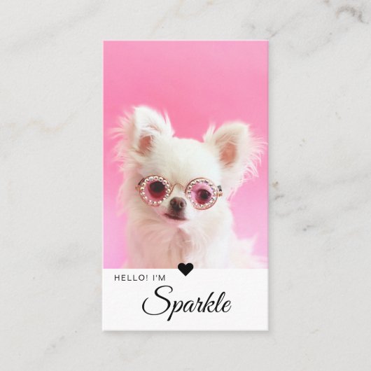 Minimaler und moderner Single Foto QR Code Visitenkarte (Vorderseite)