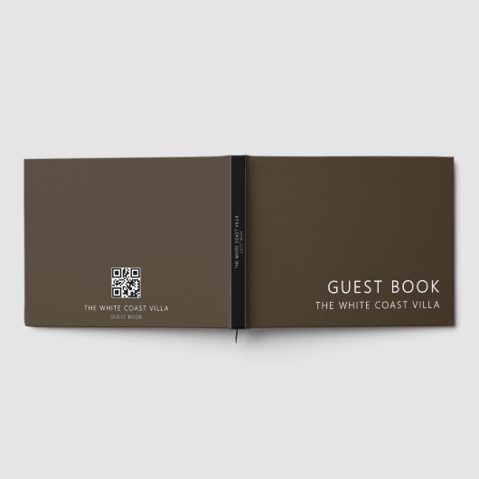 Minimaler Urlaub Rental QR Code Kommentare Brawn Gästebuch (Voll)