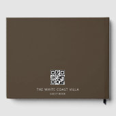 Minimaler Urlaub Rental QR Code Kommentare Brawn Gästebuch (Rückseite)