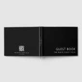 Minimaler Urlaub Rental QR Code Kommentare Schwarz Gästebuch (Voll)