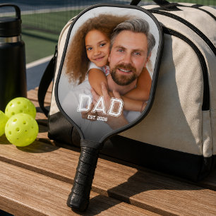 Minimaler Vater Gründungsjahr Neuer Vater Foto Pickleball Schläger