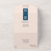 Minimaler Verlass in einer chinesischen Hochzeitsv All In One Einladung (Außenbereich)