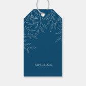 Minimaler Verlassen chinesischer Hochzeitstag Geschenkanhänger (Rückseite)