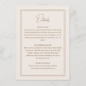 Minimaler Verzierter Rahmen Begleitkarte (Vorderseite)