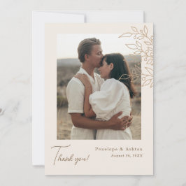 Minimaler Verzierter Rahmen Dankeskarte