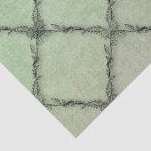 Minimaler Vintager Blumenmuster Seidenpapier (Detail)