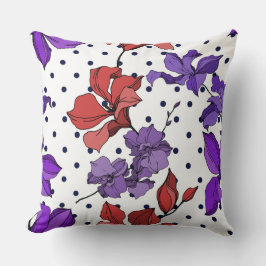 Minimaler Vintager niedlicher Wild-Blütenfarben-Kü Kissen