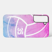 Minimaler Volleyballgummi Samsung Galaxy Hülle (Rückseite (Horizontal))