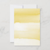 Minimaler Wasserfarbblock mit Monogram Wedding RSV RSVP Karte (Rückseite)