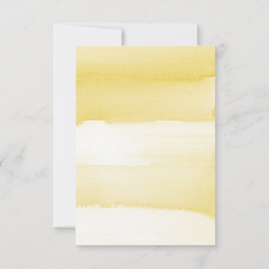 Minimaler Wasserfarbblock mit Monogram Wedding RSV RSVP Karte (Rückseite)