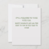 Minimaler Weihnachtsbaum Einfache Saubere Urlaubsk Mitteilungskarte (Rückseite)