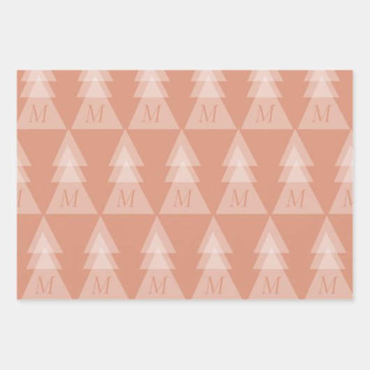 Minimaler Weihnachtsbaum Geschenkpapier Set (Vorderseite 2)