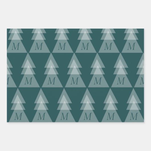 Minimaler Weihnachtsbaum Geschenkpapier Set (Vorderseite 2)