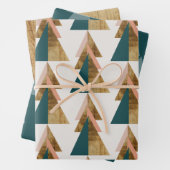 Minimaler Weihnachtsbaum Geschenkpapier Set (Beispiel)