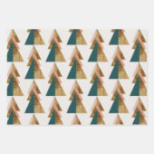 Minimaler Weihnachtsbaum Geschenkpapier Set (Vorderseite)