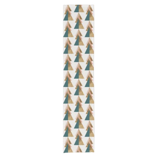 Minimaler Weihnachtsbaum Kurzer Tischläufer (Vorderseite)