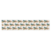 Minimaler Weihnachtsbaum Kurzer Tischläufer (Horizontal)