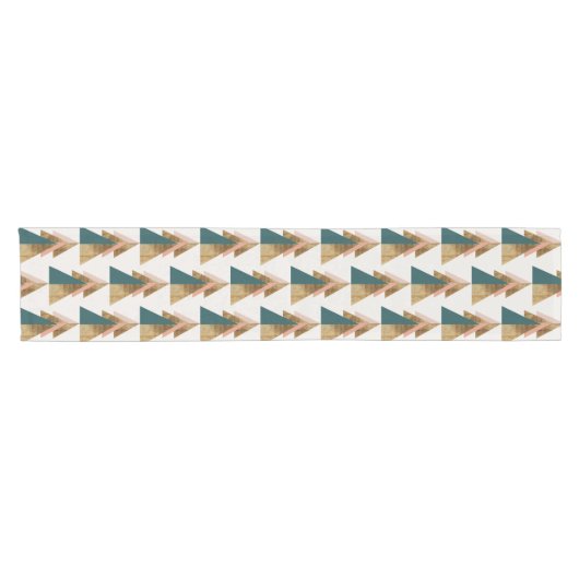 Minimaler Weihnachtsbaum Kurzer Tischläufer (Horizontal)