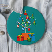 Minimaler Weihnachtsbaum mit Geschenken Button (Beispiel)