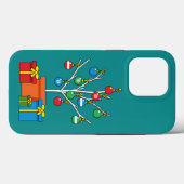Minimaler Weihnachtsbaum mit Geschenken Case-Mate iPhone Hülle (Rückseite (Horizontal))