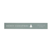 Minimaler Weihnachtsbaum | Sage Green Simple Addre (Person)