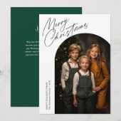 Minimaler Weihnachtsbogen Feiertagskarte (Vorne/Hinten)