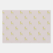 Minimaler Weihnachtsgoldschuh Geschenkpapier Set (Vorderseite 3)