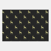 Minimaler Weihnachtsgoldschuh Geschenkpapier Set (Vorderseite 3)