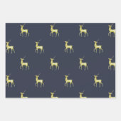 Minimaler Weihnachtsgoldschuh Geschenkpapier Set (Vorderseite)