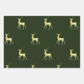 Minimaler Weihnachtsgoldschuh Geschenkpapier Set (Vorderseite 2)