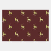 Minimaler Weihnachtsgoldschuh Geschenkpapier Set (Vorderseite)