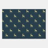 Minimaler Weihnachtsgoldschuh Geschenkpapier Set (Vorderseite)