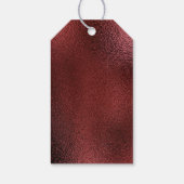 Minimaler Weihnachtsschneeflocken und Sternenmaroo Geschenkanhänger (Rückseite)