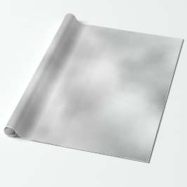 Minimaler weißer Perlgrausilber-Glitzer Geschenkpapier