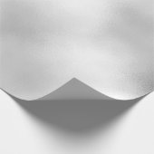 Minimaler weißer Perlgrausilber-Glitzer Geschenkpapier (Ecke)