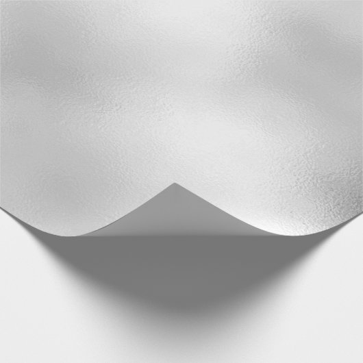 Minimaler weißer Perlgrausilber-Glitzer Geschenkpapier (Ecke)