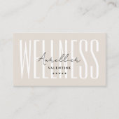 Minimaler Wellness Coach Personal Trainer Sand Visitenkarte (Vorderseite)